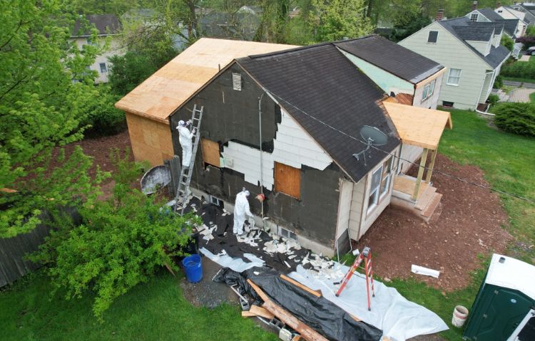 Detailed image showing materials used for roof repair services.